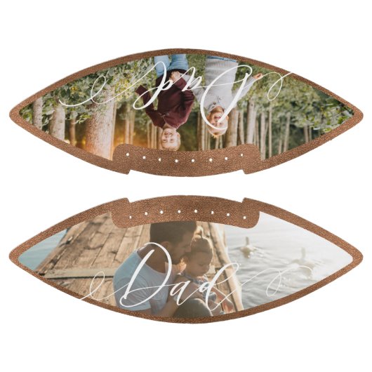 Ballon De Foot Cadeau pour papa | Clé Script Calligraphy Keepsaké (Panneaux)