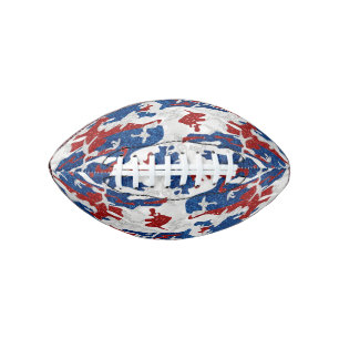 Ballon De Foot Camo rouge, blanc et bleu 4 juillet Parties scinti