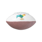 Ballon De Foot Caricature amusante du coq à rames (Tourné à 90°)