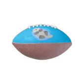 Ballon De Foot Caricature bleu loutre de mer joyeux (Tourné à 90°)