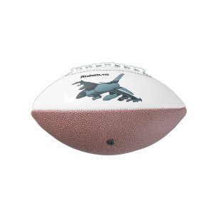 Ballon De Foot Caricature d'avion de chasse militaire