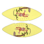 Ballon De Foot Caricature de bébé orangoutan joyeux (Panneaux)