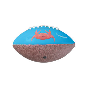 Ballon De Foot Caricature de crabe rouge cuite