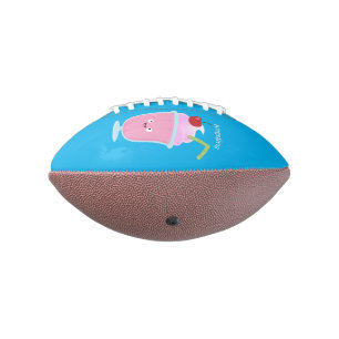 Ballon De Foot Caricature de crème glacée de fraise mignonne