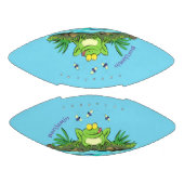 Ballon De Foot Caricature de grenouille vert mignon (Panneaux)