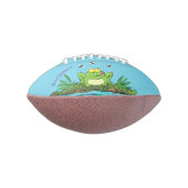 Ballon De Foot Caricature de grenouille vert mignon (Tourné à 90°)