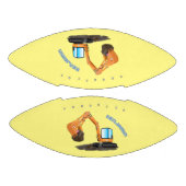 Ballon De Foot Caricature de la pelle orange (Panneaux)