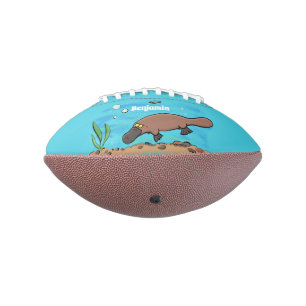 Ballon De Foot Caricature de natation de Cute platypus