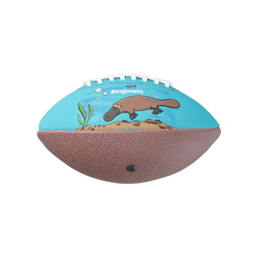 Ballon De Foot Caricature de natation de Cute platypus (Tourné à 270°)