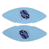 Ballon De Foot Caricature de nudibranche bleu mignon (Panneaux)