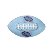 Ballon De Foot Caricature de nudibranche bleu mignon (Devant)