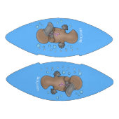 Ballon De Foot Caricature de platypus bébé très heureuse (Panneaux)