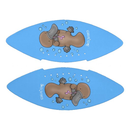 Ballon De Foot Caricature de platypus bébé très heureuse (Panneaux)