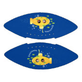 Ballon De Foot Caricature de poisson sous-marin jaune mignon (Panneaux)