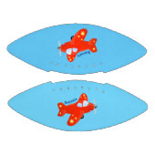 Ballon De Foot Caricature de vol d'avion rouge mignon (Panneaux)