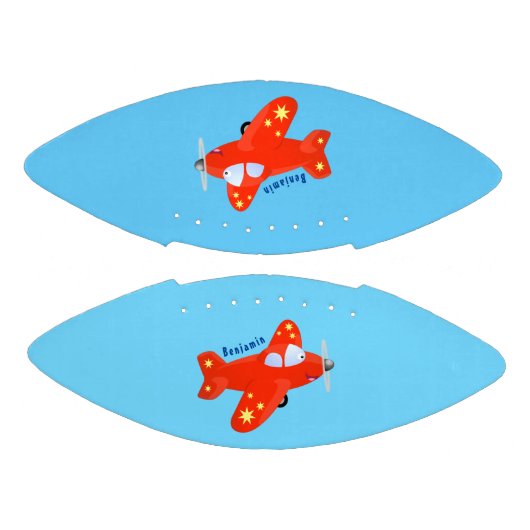 Ballon De Foot Caricature de vol d'avion rouge mignon (Panneaux)