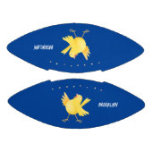 Ballon De Foot Caricature d'oiseau canari jaune chantant mignon (Panneaux)