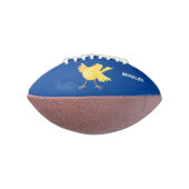 Ballon De Foot Caricature d'oiseau canari jaune chantant mignon (Tourné à 90°)