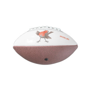 Ballon De Foot Caricature d'oiseau rouge chantant mignon