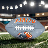 Ballon De Foot Caricature du casque de balle de football américai