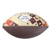 Ballon De Foot Carrés dans la rétro conception d'abrégé sur (Tourné à 90°)