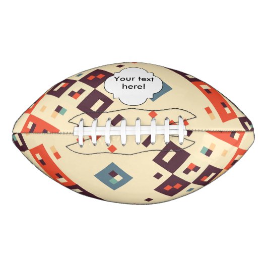 Ballon De Foot Carrés dans la rétro conception d'abrégé sur (Devant)