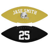 Ballon De Foot Casque Argent Or ・ Noir Personnalisé (Panneaux)