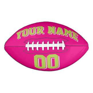 Ballon De Foot CHAUD ROSE LIME VERT ET BLANC Football Personnalis
