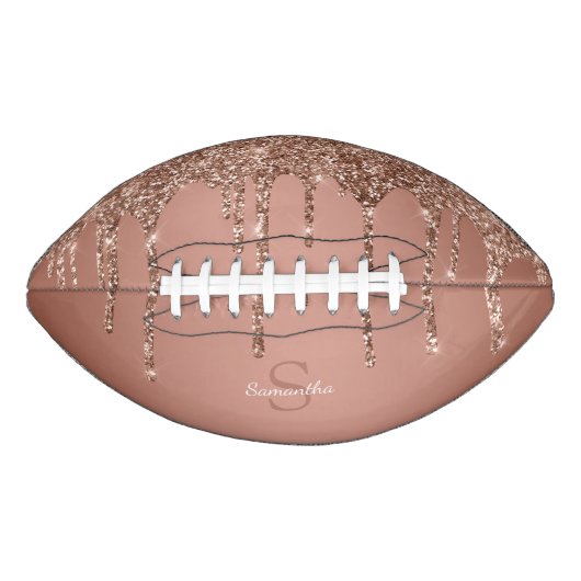 Ballon De Foot Chic Rose Gold Parties scintillant Drives Sparkle (Devant)