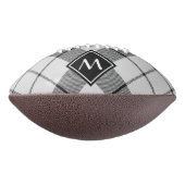 Ballon De Foot Clan MacFarlane Tartan noir et blanc (Tourné à 90°)