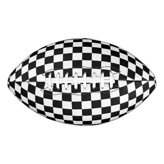 Ballon De Foot Classic Checkerboard Motif noir blanc (Devant)