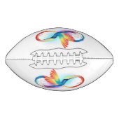 Ballon De Foot Colibri arc-en-ciel avec symbole Infinity (Devant)