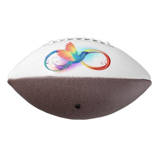 Ballon De Foot Colibri arc-en-ciel avec symbole Infinity (Tourné à 270°)