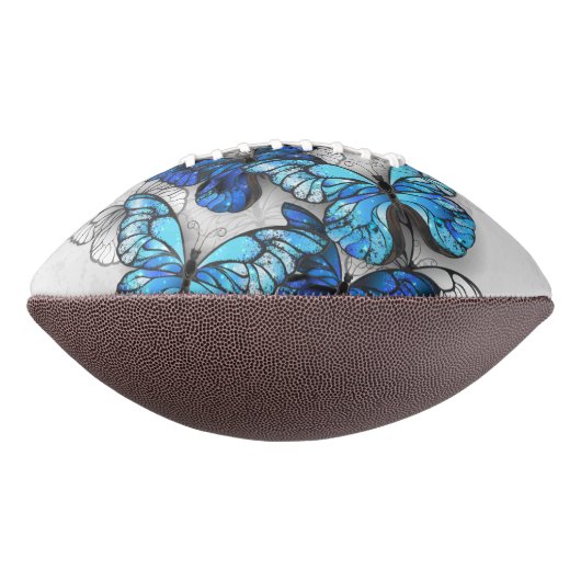 Ballon De Foot Composition des White and Blue Butterflies (Tourné à 90°)