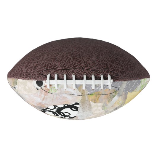 Ballon De Foot Conception de collage abstrait élégant neutre (Devant)