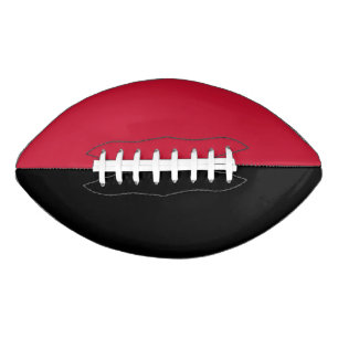 Ballon De Foot Couleurs de l'équipe du collège Football rouge/noi