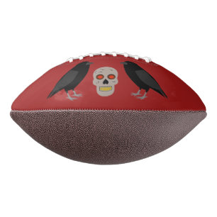 Ballon De Foot Crâne gothique et ravens du gardien Halloween