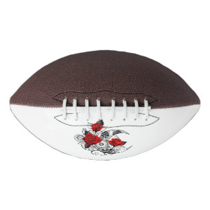 Ballon De Foot Croissant mécanique avec roses rouges