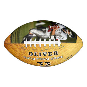 Ballon De Foot Cuir jaune Imprimer Équipe Joueur Numéro Photo