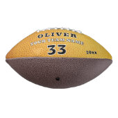 Ballon De Foot Cuir jaune Imprimer Équipe Joueur Numéro Photo (Tourné à 270°)