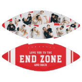 Ballon De Foot Custom 12 Photo Collage “Love You to the End Zone” (Panneaux)