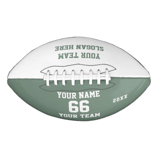 Ballon De Foot Custom sage Football with Name, Number, Team (Devant)
