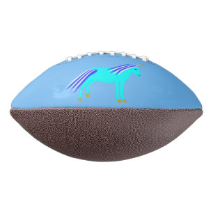 Ballon De Foot Cute Blue Baby Boy Unicorn