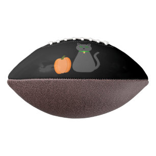 Ballon De Foot Cute Halloween Chat et Citrouille
