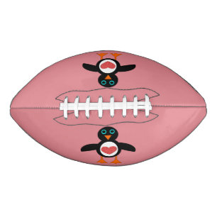 Ballon De Foot Cute Love Heart Penguin Football