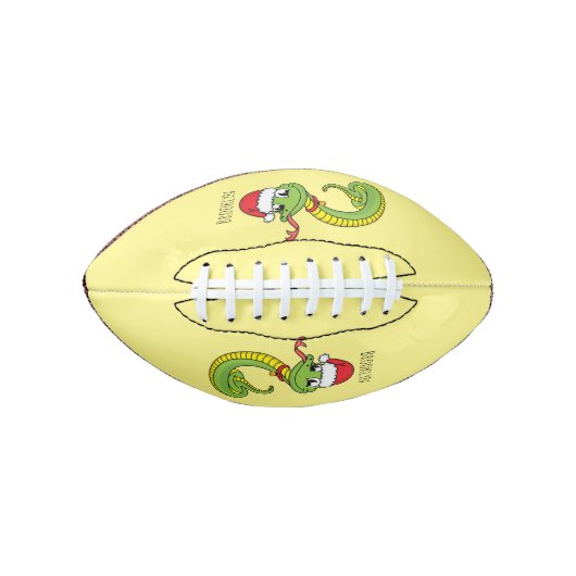 Ballon De Foot Cute serpent vert avec chapeau santa dessin animé (Devant)