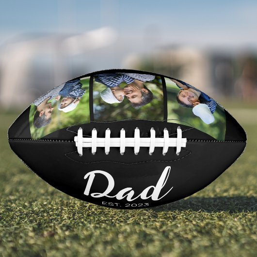 Ballon De Foot Dad Established Modern Script Black 3 Photo