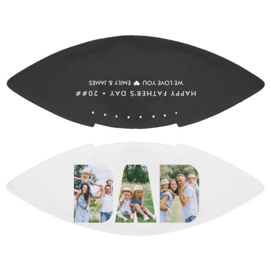 Ballon De Foot DAD Lettre découpée photo Collage texte personnali (Panneaux)