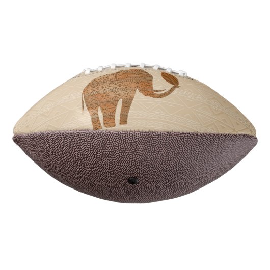 Ballon De Foot Design d'art tribal des éléphants (Tourné à 270°)