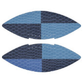 Ballon De Foot Design de tamis en cuir bleu (Panneaux)